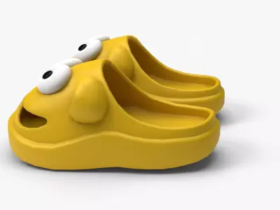 Sandals Low-poly 3D model