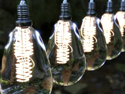 Realistic Light Bulb Free low-poly 3D model