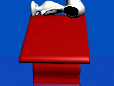 Snoopy Low-poly 3D model