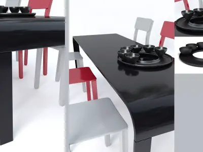 Modern Dining Table 3D model