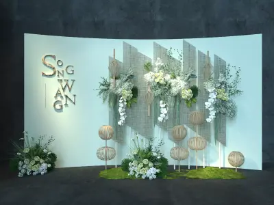Wedding decoration 3D model