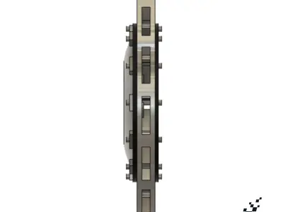 Generic disc and rotor and brake caliper 3D print model