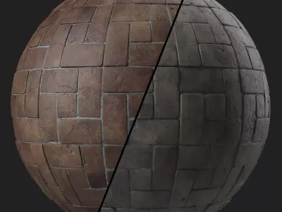 Pavement Materials 57- Sbsar Pbr 4k Seamless Texture