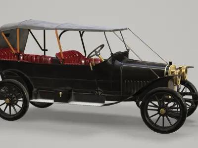 Russo-Baltique K12-20 Low-poly 3D model