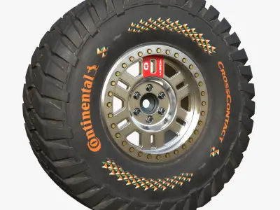 Tire Continental off road Extreme E 3D model