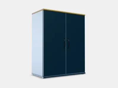 SKRUVBY Cabinet with doors Low-poly 3D model