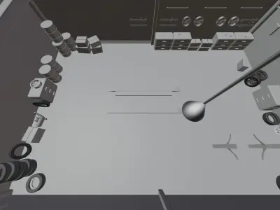Garage Low-poly 3D model get
