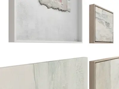 Abstract Painting Frame Set 12 3D model