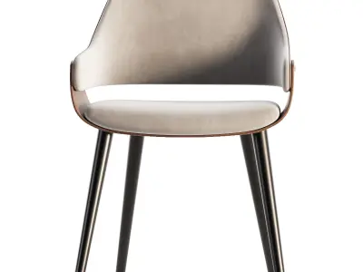 Light Luxury dining chair 3D model