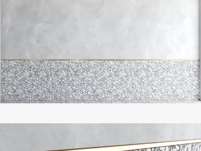 Decorative wall panel set 65 3D model