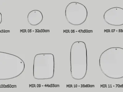 Miroir M nuance Collection Morning Complet Sketchup 3D model