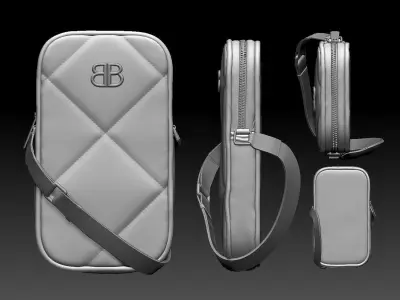 Balenciaga Phone Holder Low-poly 3D model