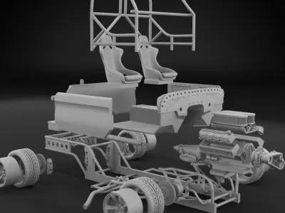 1966 CHEVROLET C10 CUSTOM TRANS KIT 3D print model