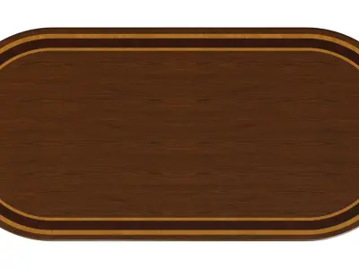 Wooden table with veneers 3000 3D model