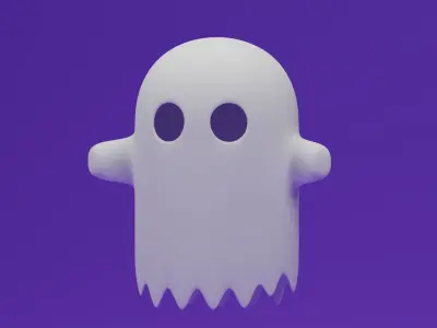 Cartoon Ghost 3D model
