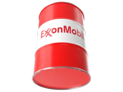 Exxonmobil oil barrel 3D model