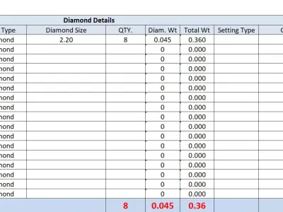  Diamond Hoops  3D print model