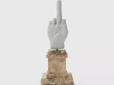 LOVE Sculpture - Middle Finger Monument 3D model