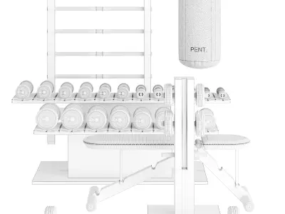 PENT luxury fitness equipment 3D model