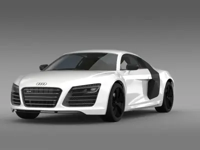 Audi R8 V10plus 2013  3D model