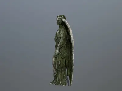 Angel Statue 5 Low-poly 3D model purchase