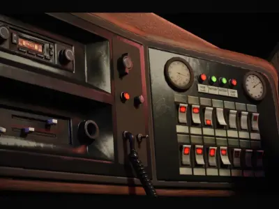 Ambulance - Interactable Vehicles UE4 UE5 Low-poly 3D model