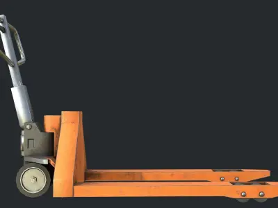 Pbr Hand Pallet Truck - Transpalet Low-poly 3D model