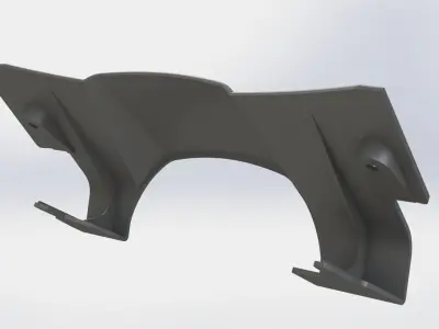 Toyota Corolla KE70 steering column under cover 3D print model