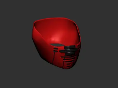 helmet high poly sculpt 3d printable  3D model 25