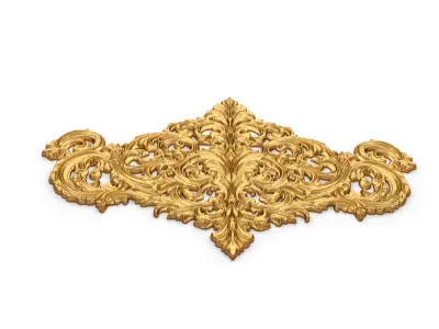 Classic decor ornament carved 49 3D model