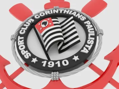 Escudo Sport Club Corinthians Paulista 3D model