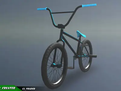 Low-poly Bicycle Collection Pack 3D Model Low-poly 3D model