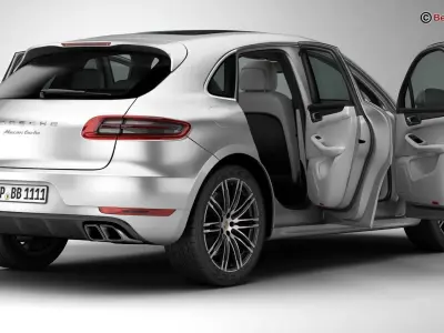 Porsche Macan Turbo 2015 3D model