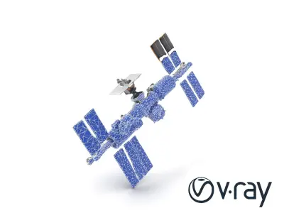 International Space Station Detailed 3D model pack Low-poly 3D model