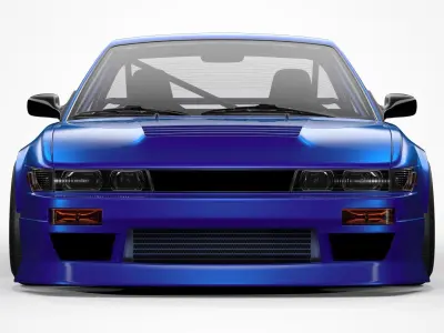 Nissan Silvia S13 coupe BN Sports custom 3D model