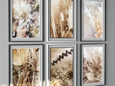 Art Frame 0136 Low-poly 3D model