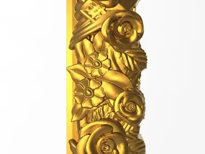 Carved Picture Frame 3D model 3