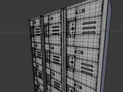 metal locker 3D model