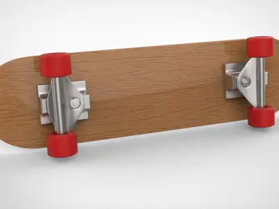 Skateboard 3D model 5