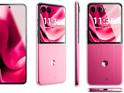 High Quality 3D Motorola Razr 60 Ultra Flip Phone 2025 Rigged 3D model