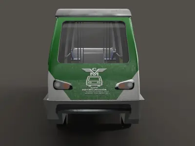 Metromover Low-poly 3D model