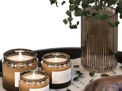 DECORATION SET 01 3D model purchase