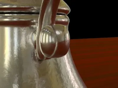 Beautiful Vintage Kettle Free low-poly 3D model