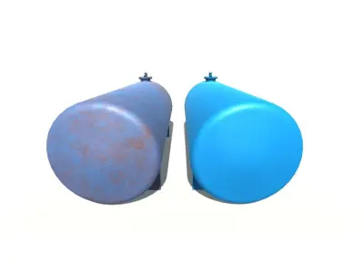 Horizontal tank 3D model