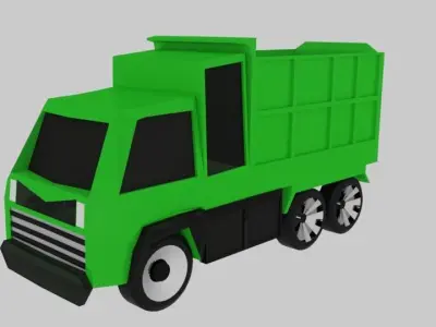 Low Poly Car Low-poly 3D model 9