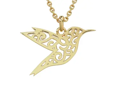 Pendant Bird 03 3D print model