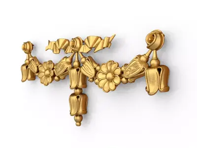 classic decorative swag onlay cnc 3d printing stl 08 3D print model