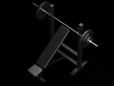 Bench Press 3D model