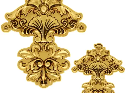 Cartouches SET 40 3D model