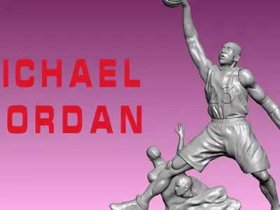 Michael Jordan - American  professional basketball player NBA 3D print model
